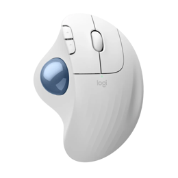 עכבר Logitech M575S TrackBall Off-White Blue Ball 2000DPI BT
